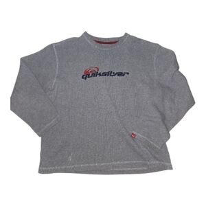 Quiksilver Gray Long Sleeve Shirt